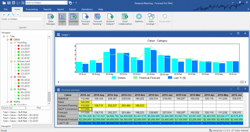 Forecast Pro Customized Hierarchies