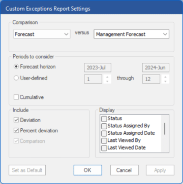 Custom - Forecast Pro