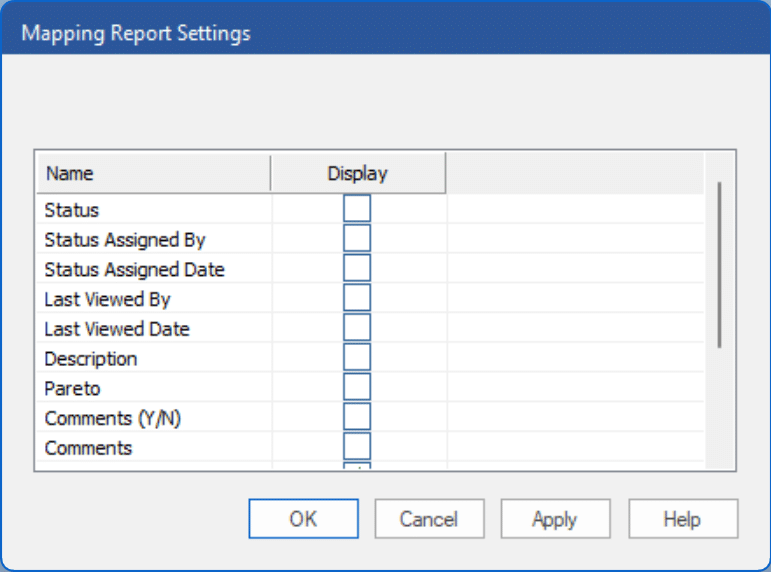 The Mapping Report View - Forecast Pro