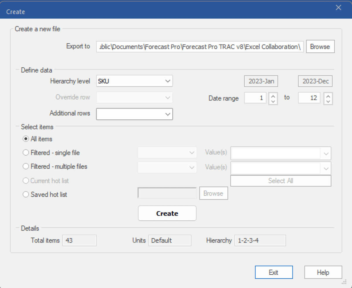 Creating Forecast Pro Collaboration Worksheets - Forecast Pro