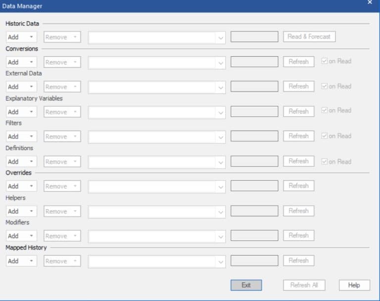 Defining the Data - Forecast Pro