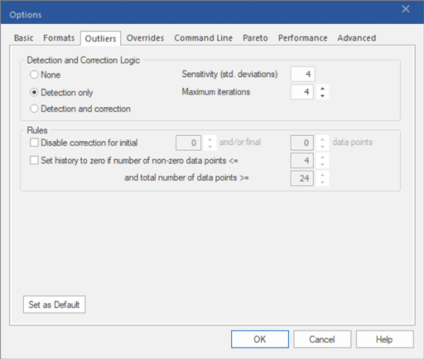 How Outlier Detection and Correction Works - Forecast Pro