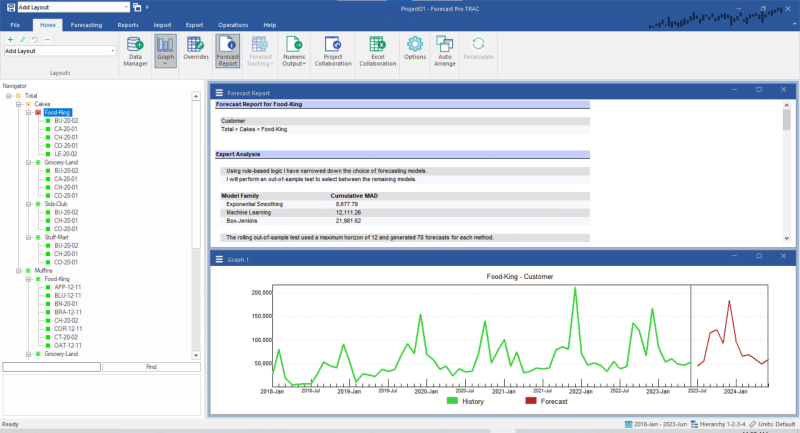 Saving the Forecasts - Forecast Pro